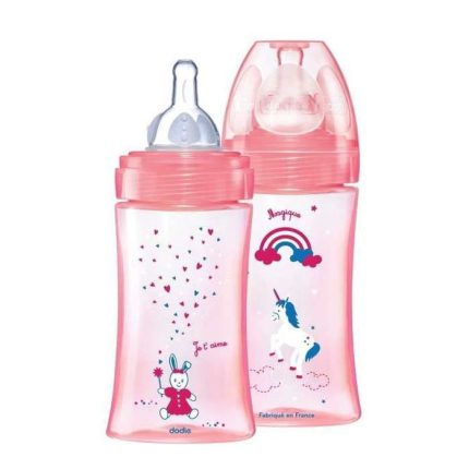 DODIE + 270ML ROSE LICORNE 0-6 MOIS