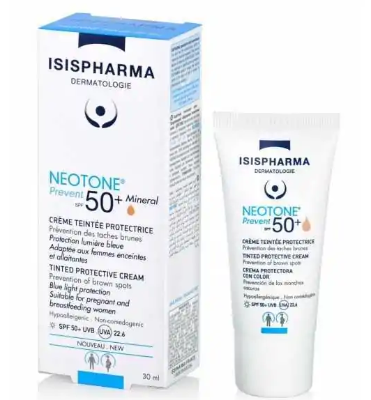 Capture d'écran 2026-08-08 111113 ISISPHARMA NEOTONE PREVENT 50+ CRÈME TEINTÉE CLAIRE PROTECTRICE 30ML – Image 1