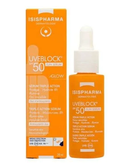 Capture d'écran 2026-08-08 133241 ISISPHARMA UVEBLOCK SPF 50 SUN SERUM TRIPLE ACTION 28 ML – Image 1